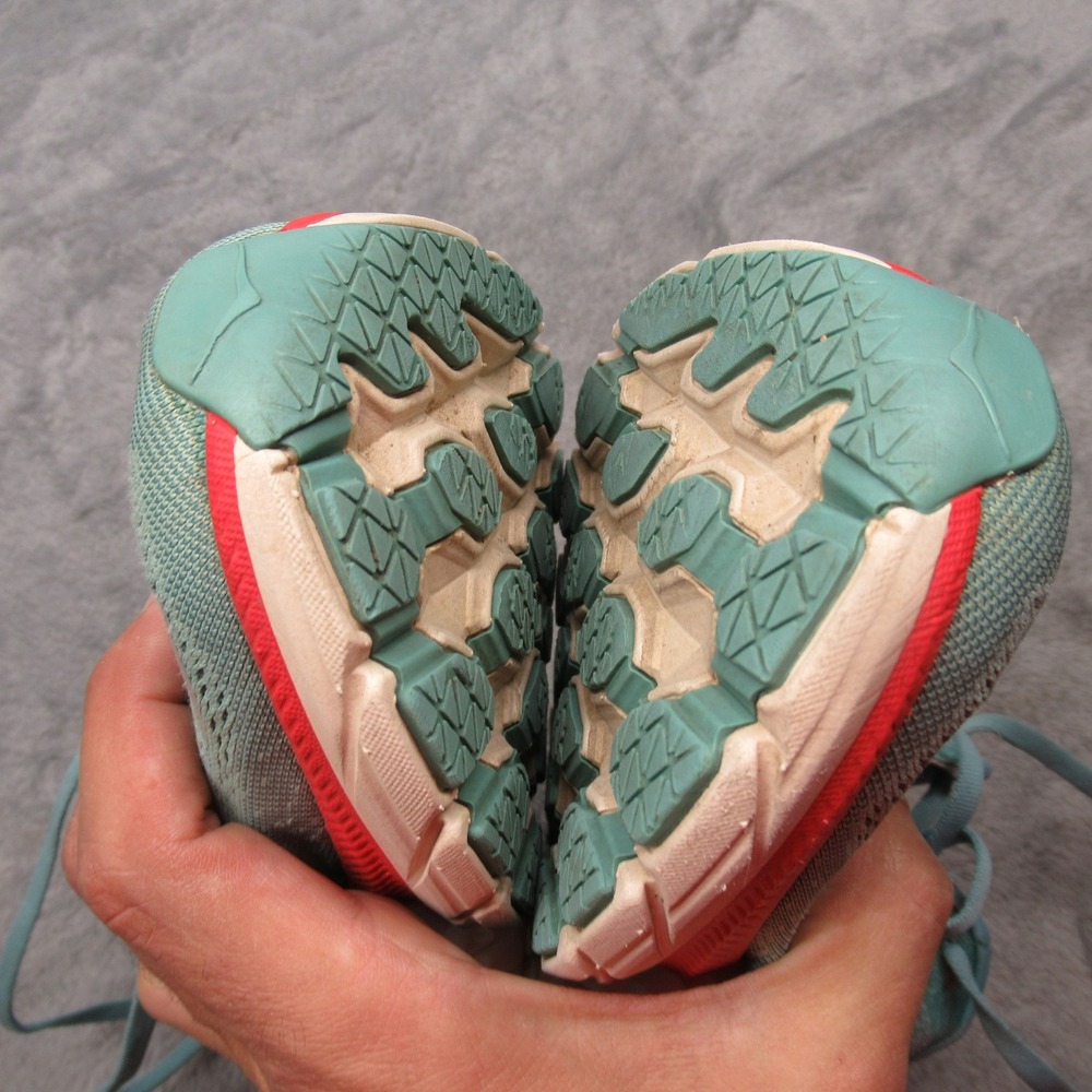Hoka Running Shoes Women 9 B Aqua Clifton 8 Lightweight Comfort Lace-Up Athletic - Picture 16 of 16